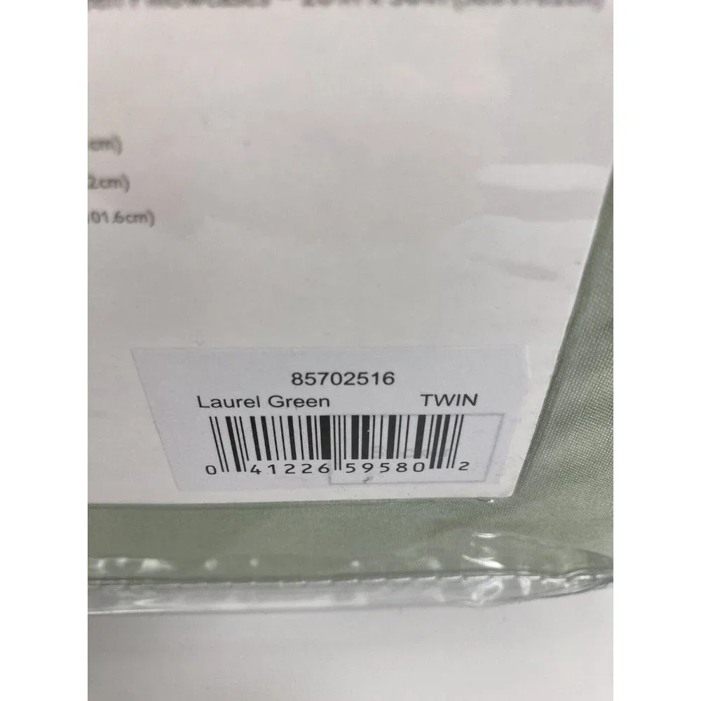 New Everyday Living Twin Smooth Brushed Microfiber Sheet Set Laurel Green